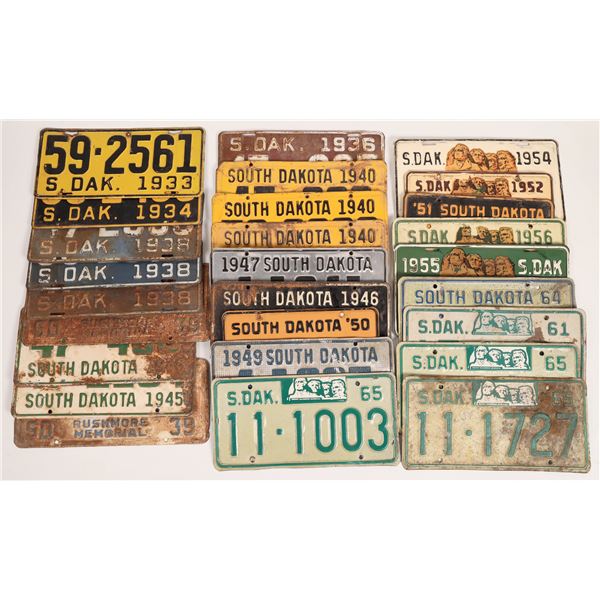 License Plate Collection, South Dakota  [170185]