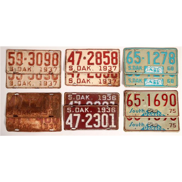 License Plates,South Dakota Matched Pairs (3)  [170057]