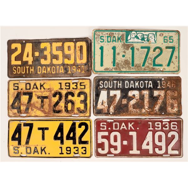 License Plates: 6 singles  [170094]