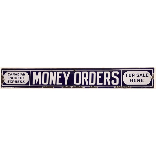 Canadian Pacific Express Money Order Enamel Sign  [168560]