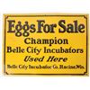 Image 1 : Belle City Incubators Metal & Porcelain Sign  [170230]