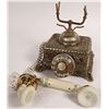 Image 2 : United States Telephone Co. Brass Base Rotary Telephone  [169219]