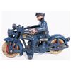 Image 1 : Hubley Cast Iron Police Motorcycle wlLight  [170286]