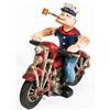 Image 1 : Hubley Cast Iron Popeye  On Motorcycle  [170295]