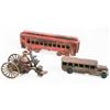 Image 1 : Cast Iron RR Car, BUs and Fire Truck  [170273]