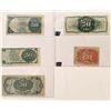 Image 2 : Fractional Currency: Five Different  [170559]