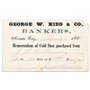 Image 1 : George W. Kidd & Co. - Gold Dust Receipt, rec'd from J.L. McKinney  [169269]