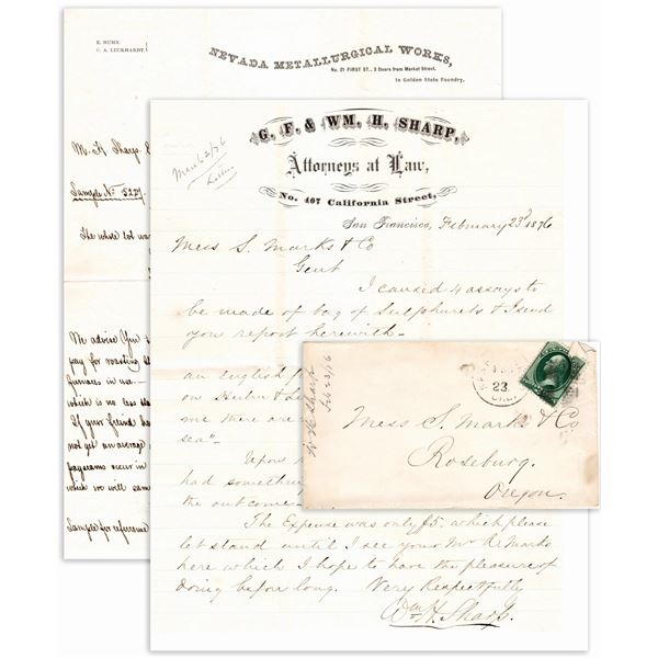 Nevada Metallurgical Works - Correspondence with H. Sharps, Attorney  [163558]