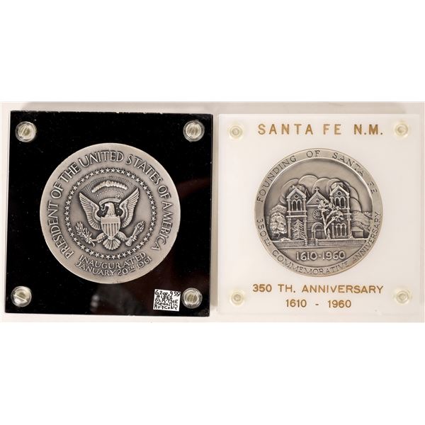 High Relief Silver Medals: JFK/Santa Fe  [169873]