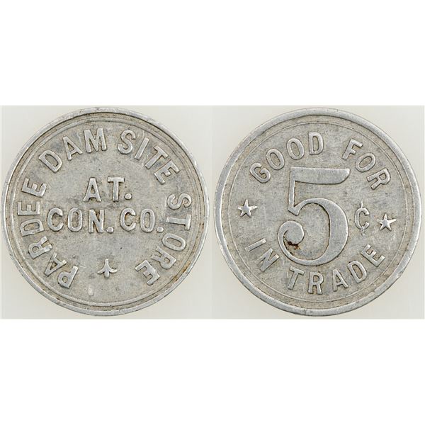 Pardee DamSite Store Token, Very Rare  [170009]