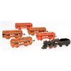 Image 1 : Cast Iron P.R.R. Loco?tender And Rolling Stock [170293]