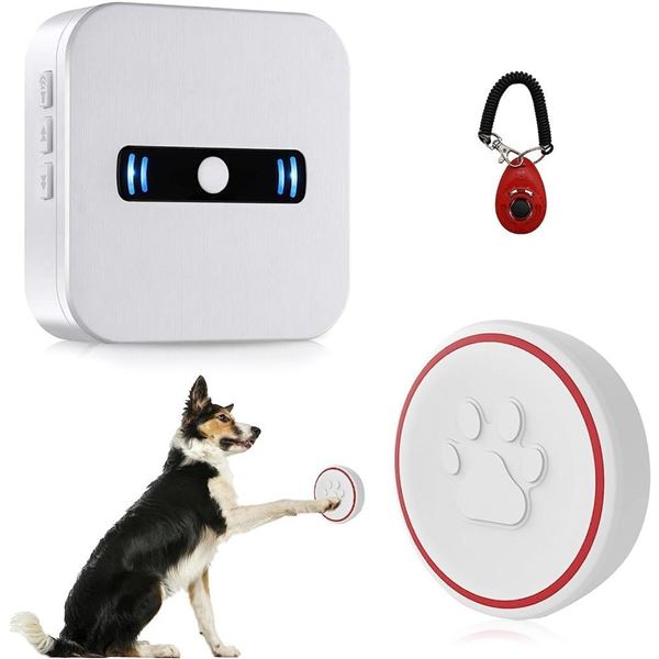 Daytech Dog Doorbell for Potty Training with 3 Waterproof Touch Button,1 Receiver & 1 Clicker