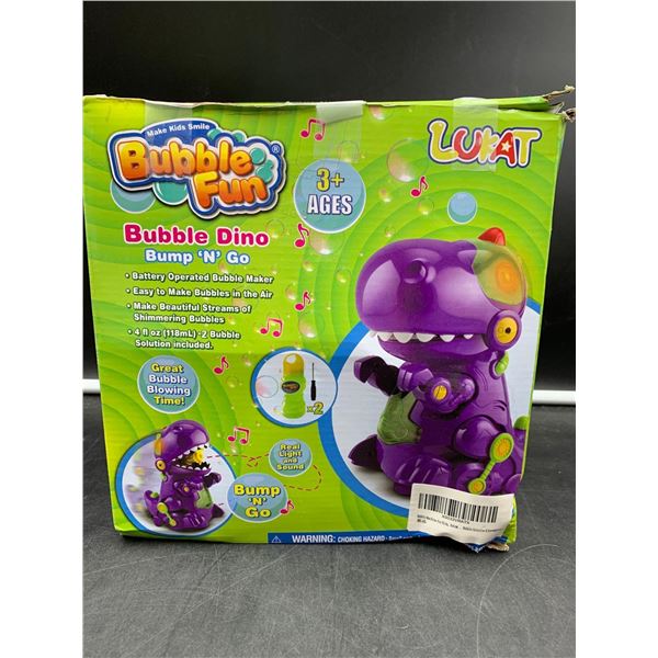 Bubble Fun Bubble Dino-Bump N' Go