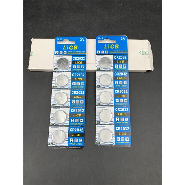 LICB 3V Batteries- CR 2032 (2 x 5)