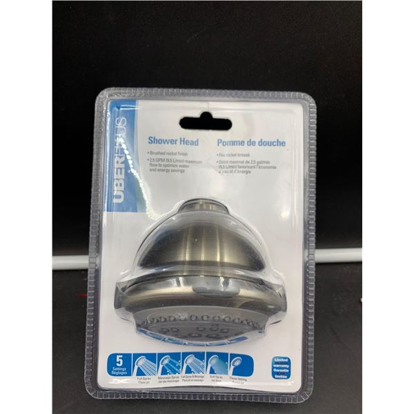 UberHaus Shower Head-Brushed Nickel Finish