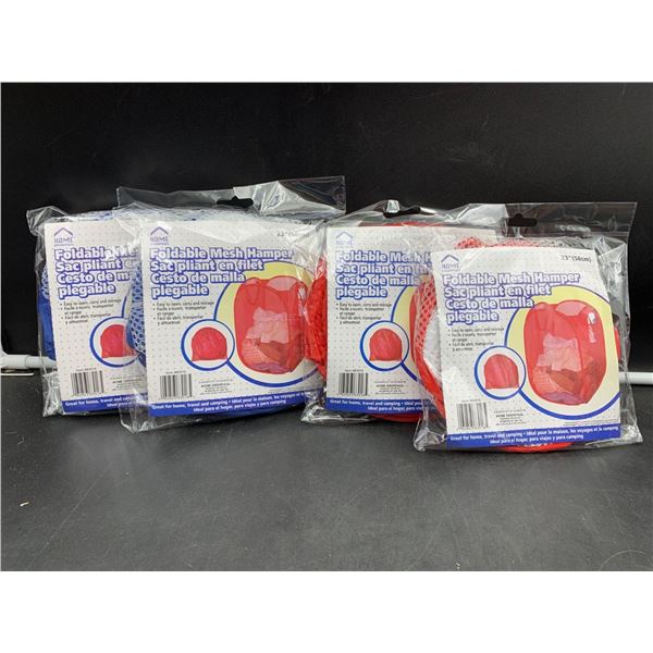 Home Essentials Foldable Mesh Hamper 23in (4ct)