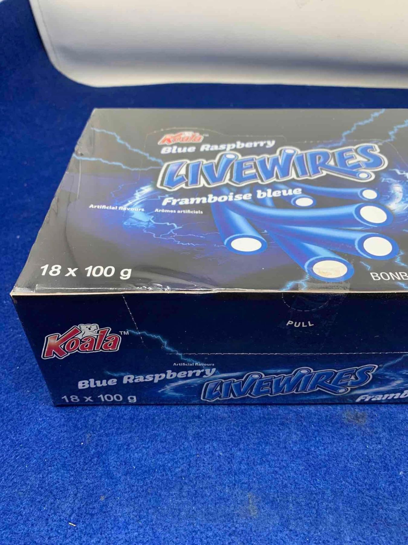 Koala Raspberry Koala Blue Raspberry Livewires Candy (18 x 100g)