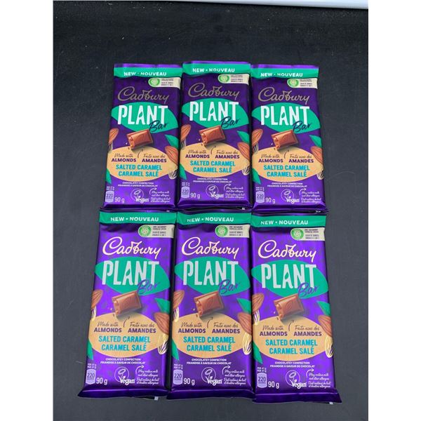 Cadbury Plant Candy Bar Made with Almonds-Salted Caramel (6 x 90g)