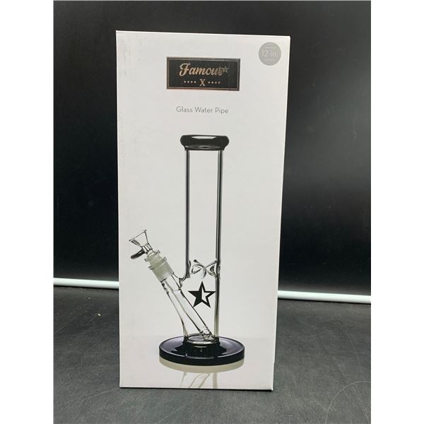 Famous X Glass Water Pipe 12in
