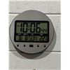 Image 3 : 4in Digital Clock-Silver & Black