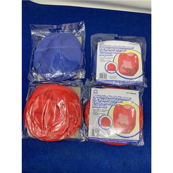 Home Essentials Foldable Mesh Hampers (4 x 23in)