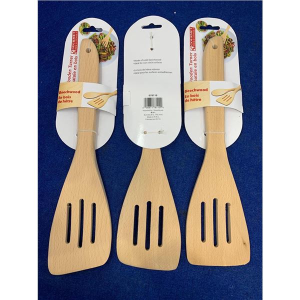 Beechwood Wooden Turners (3ct)