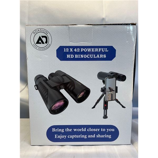 Adasion Waterproof 12 x 42 Powerful HD Binoculars