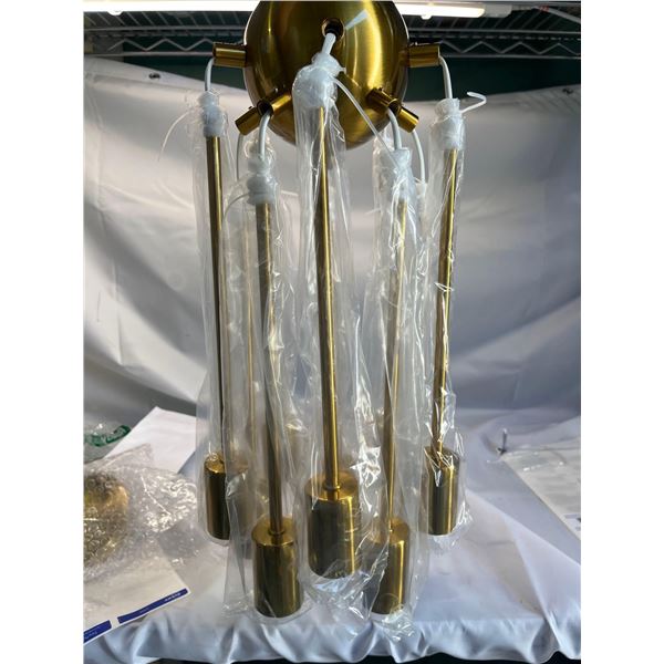 Circular Hanging Brass Lamp