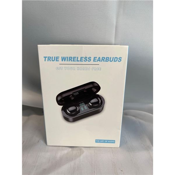True Wireless Earbuds with Digital Battery Display