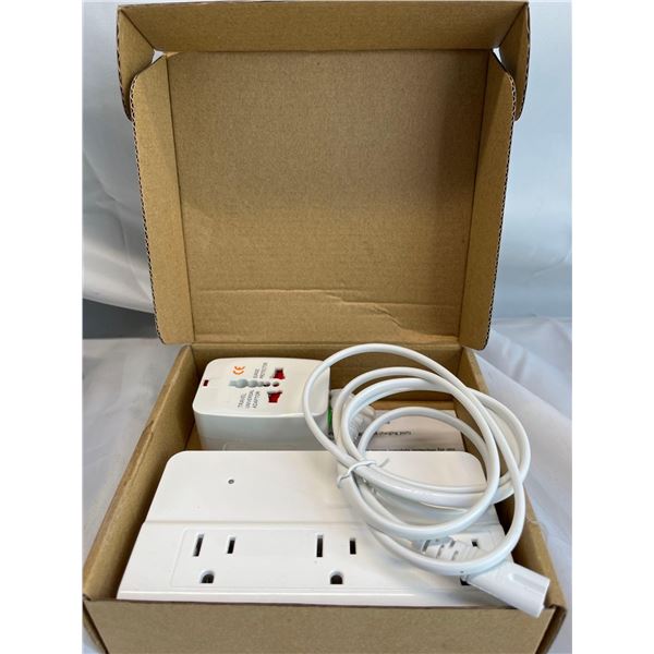 Power bar with wall plug-in