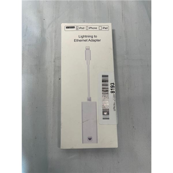 Lightning to ethernet adapter