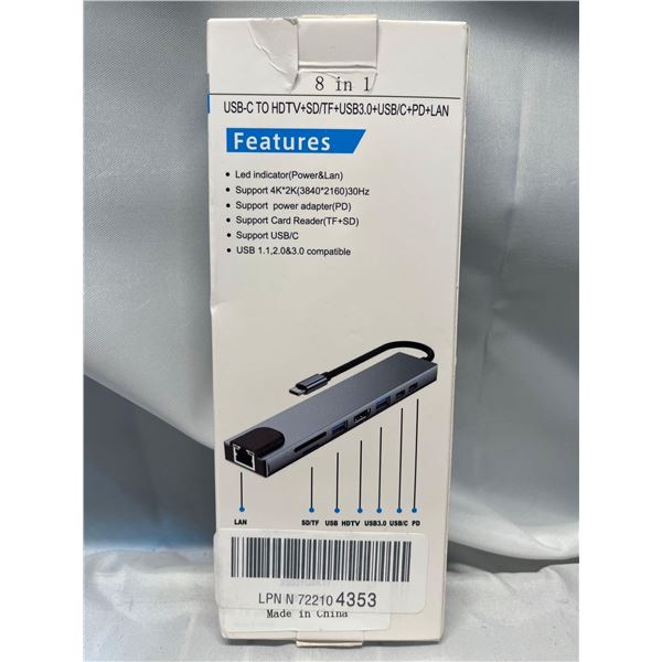 8 in 1 type C adapter