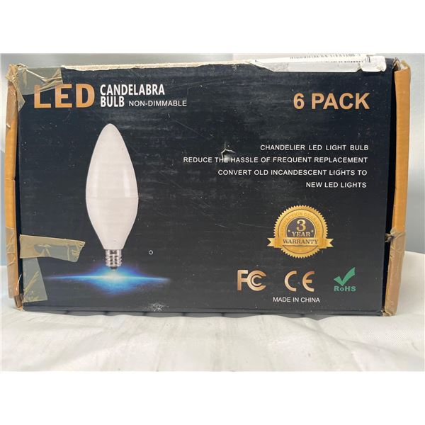 LED candelabra bulbs 6 pack