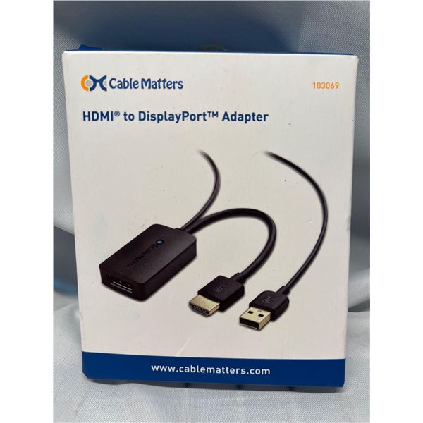 HDMI to displayport adapter