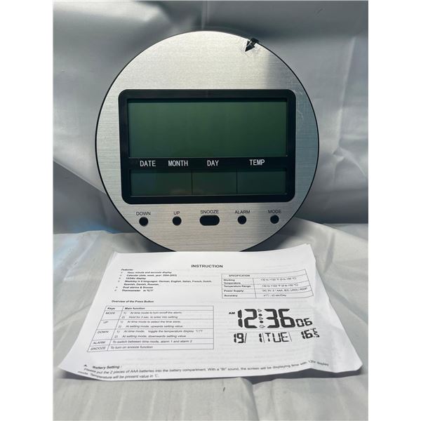 Digital clock with weather station