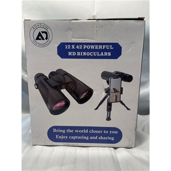 12 x 42 powerful HD binoculars