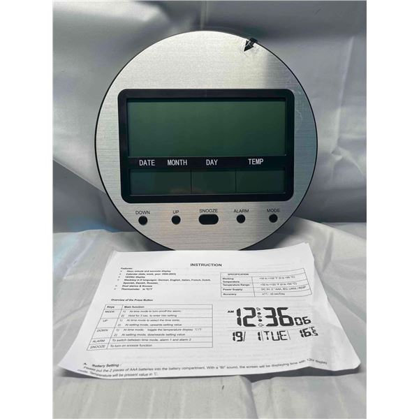 Alarm clock with weather station