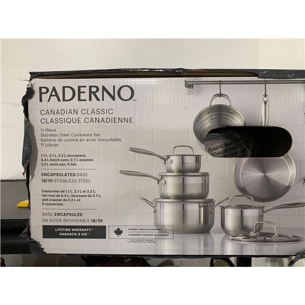 Paderno Canadian Classic 11 Piece Stainless Steel Cookware Set