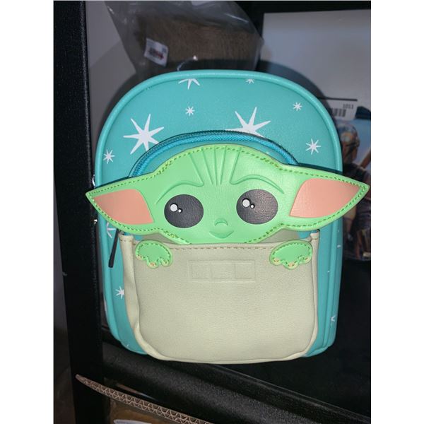 Leather Baby Yoda Mini Backpack