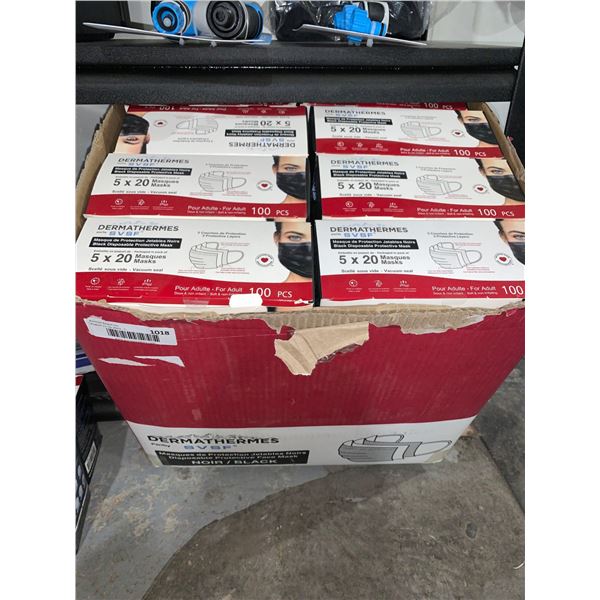 Black 3 Ply Non-Medical Face Masks 24x100 pc