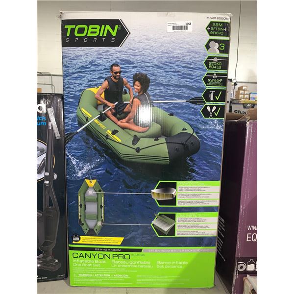 Tobin Sports Canyon Pro Inflatable 2 Person Boat Set