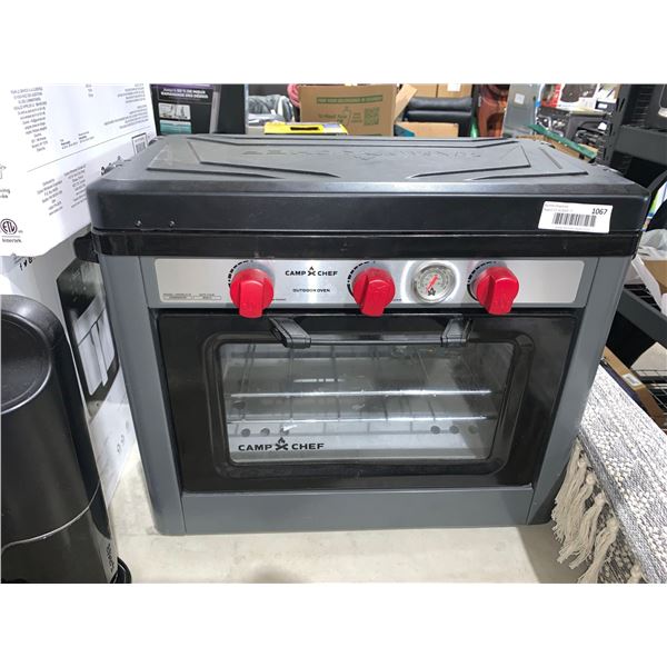 Camp Chef Gas Powered Camping Oven with 2 Burner Stove Top