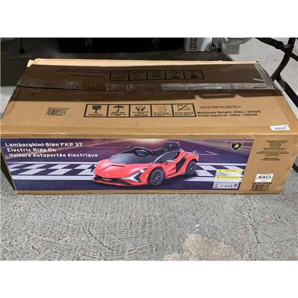 Kids Ride On Power Lamborghini Sian With Opening Doors and Working Lights