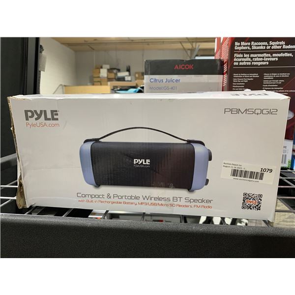 Pyle Portable Wireless Bluetooth Speaker