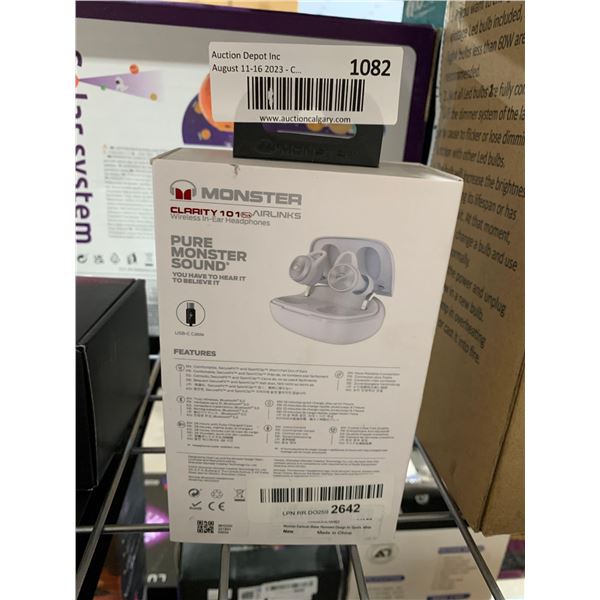 Monster Clarity 101 Wireless In Ear Headphones