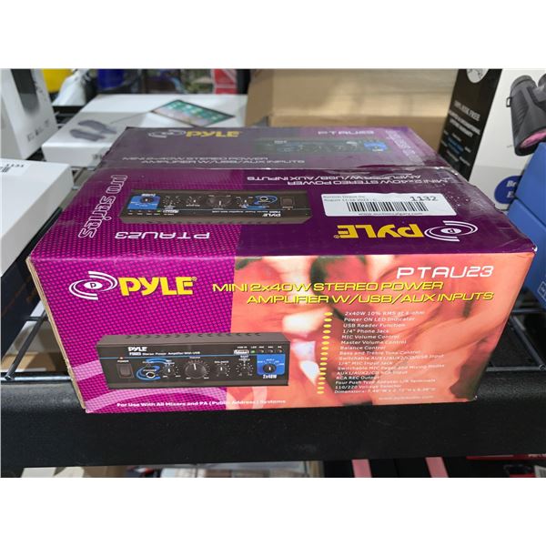 Pyle Mini 2x40W Stereo Power Amplifier