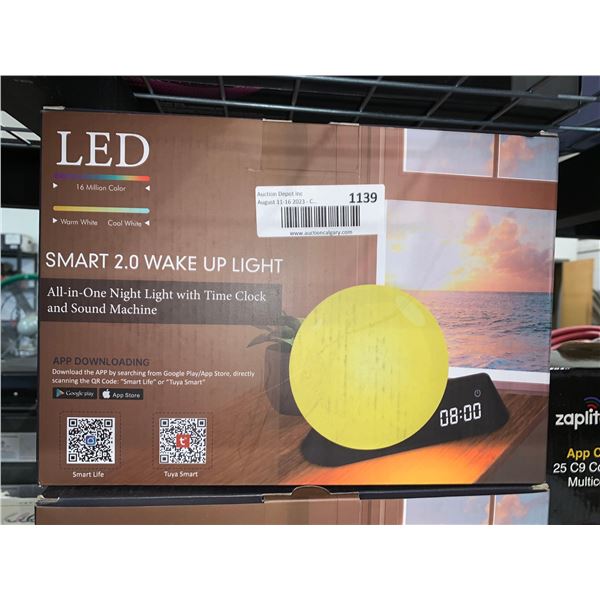 Smart 2.0 Wake Up Light with clock & sound machine