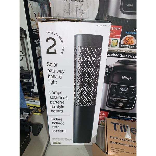 Set of 2 Solar Pathway Bollards