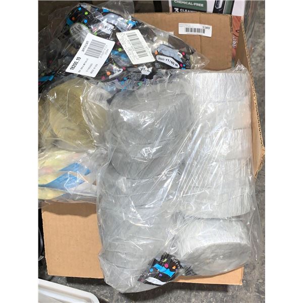 Box Lot of Party Streamers