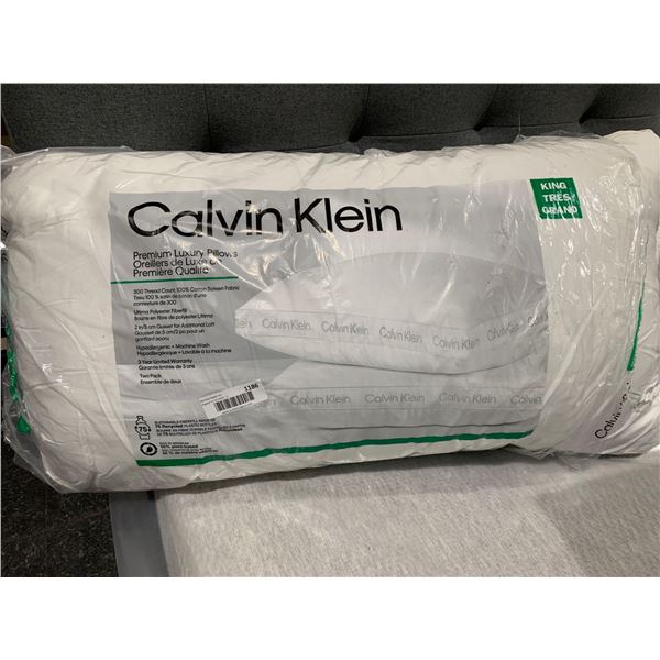 Lot of 2 Calvin Klein King Size Pillows